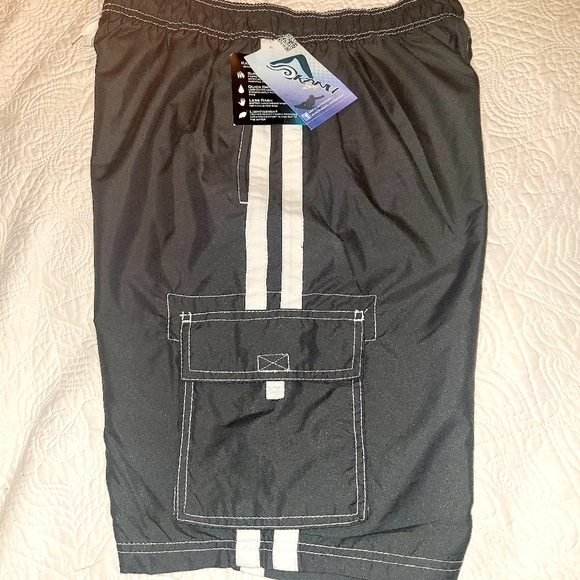 Kansas Surf board shorts size L charcoal grey - Picture 2 of 10